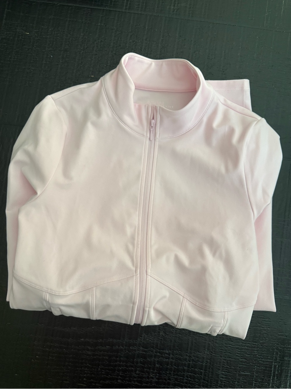 White fox baby pink Zip-Up Jacket in Light Pink